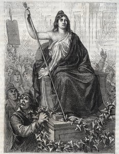 De Processie van de Godin van de Rede door Anonymous Anonymous
