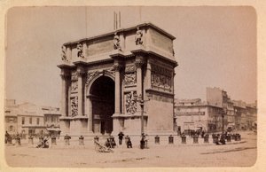 De stad Marseille en haar omgeving rond 1885-1890: de Arc de Triomphe - Privécollectie