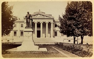 De stad Marseille en haar omgeving rond 1885-1890: het gerechtsgebouw, Privécollectie door Anonymous Anonymous