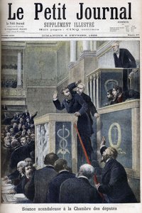 De schandalige bijeenkomst van het Huis van Afgevaardigden: Jean Jaurès aangevallen door Bernis tijdens een debat over de Dreyfus-affaire