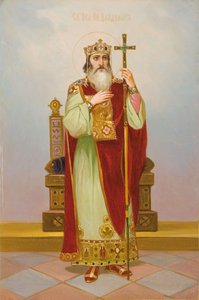 Heilige Grootvorst Vladimir Svyatoslavich, begin 20e eeuw door Anonymous Russian icon painter