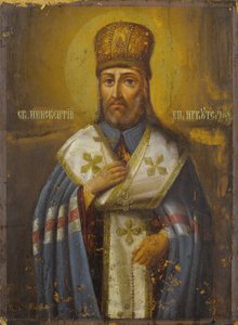 Sint Innocent, bisschop van Irkoetsk, 19e eeuw door Anonymous Russian icon painter