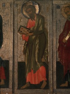 Sint Mattheüs de Apostel uit de Deesis-reeks, 16e eeuw door Anonymous Russian icon painter