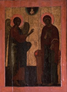 De annunciatie van Ustyug, tweede helft van de 16e eeuw door Anonymous Russian icon painter