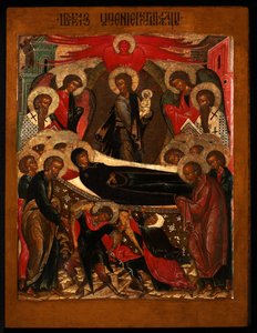 De ontslaping van de Maagd, 1640s door Anonymous Russian icon painter