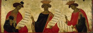 De Profeten Daniël, David en Salomo, ca. 1497 door Anonymous Russian icon painter
