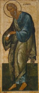 De heilige apostel Andreas uit de Deesis-reeks door Anonymous Russian icon painter