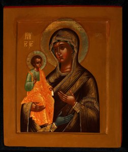 De Driehandige Moeder van God, begin 20e eeuw door Anonymous Russian icon painter
