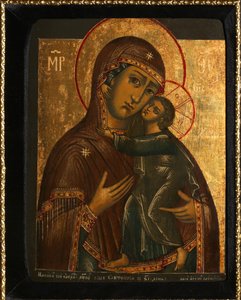 De Maagd van Tolga genaamd Tolgskaya, 1739 door Anonymous Russian icon painter