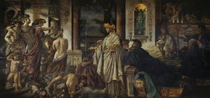 Het Gastmaal. Naar Plato (tweede versie) door Anselm Feuerbach