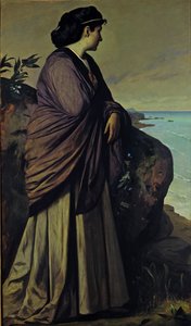 Aan de kust Moderne Iphigenia, 1875 door Anselm Feuerbach