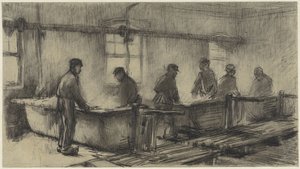 De krabbers in de katoenververij door Anthon Gerhard Alexander van Rappard