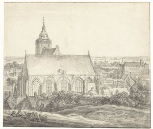 Buurkerk te Utrecht door Anthonie Waterloo