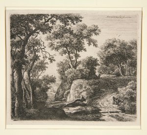 De Pont des planches door Anthonie Waterloo