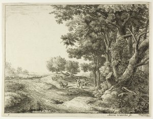 Boer met een schop door Anthonie Waterloo