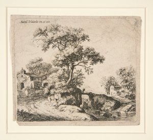 De Kapel met Trappen door Anthonie Waterloo