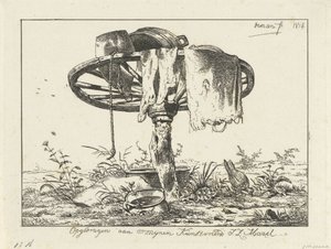 Wiel op een paal door Anthonie Willem Hendrik Nolthenius de Man
