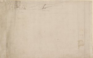 Panorama van Londen gezien vanaf Southwark: Lambeth, 1554