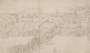Panorama van Londen gezien vanaf Southwark: London Bridge