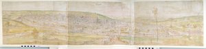 Panoramisch uitzicht op Brussel vanuit het noorden, 1558