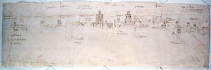 Studie van Valencia door Anthonis van den Wyngaerde