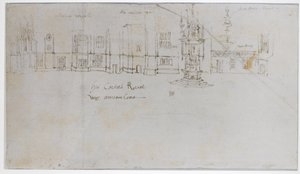 De fontein binnenplaats, Hampton Court Palace, ca. 1544 door Anthonis van den Wyngaerde