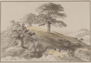 Sussex: In de buurt van St Marthas, Albury door Anthony Devis