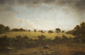 Tabley: Het Park met een Verre Zicht op het Huis door Anthony Devis