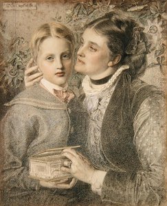 Mevrouw Tom Chappell en Zoon door Anthony Frederick Augustus Sandys