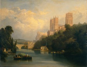 Kathedraal van Durham door Anthony Vandyke Copley (attr. to) Fielding