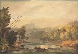 Een Zicht op de Brathay nabij Ambleside