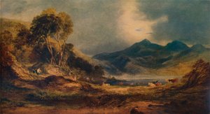 Snowdon over het Hoofd van Traeth Mawr