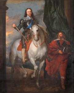 Karel I te Paard met M. De St. Antoine door Anthony van (after) Dyck