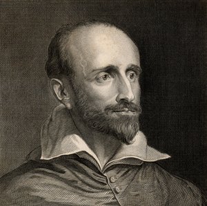Guido Bentivoglio (1579-1644) Italiaanse kardinaal, staatsman, diplomaat en historicus (gravure)