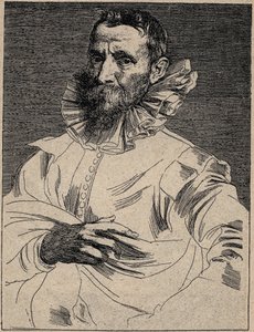 Jan Brueghel de Oude (ook bekend als Brueghel de Fluwelen) (1568-1625) - Jan Brueghel de Oude - gravure naar Anthony van Dyck