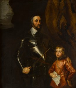 Portret van Thomas, de graaf van Arundel met een van zijn kleinzonen