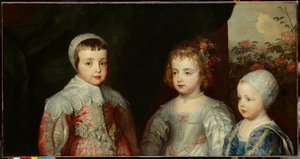 Drie oudste kinderen van Charles I c.1635