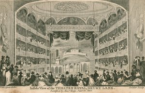 Binnenaanzicht van het Theatre Royal, Drury Lane, Londen