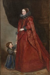 Een Genuese Dame met Haar Kind, c. 1623-1625