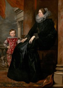 Een Genuese edelvrouw en haar zoon