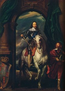 Karel I met M de St Antoine door Anthony van Dyck