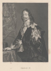Karel I, gegraveerd door A.H. Payne