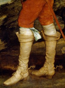 Karel I op jacht (detail)