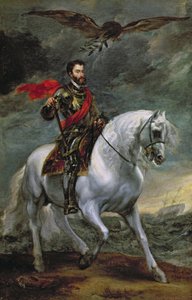 Keizer Karel V te paard, 1620 door Anthony van Dyck