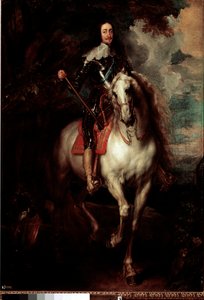 Ruiterportret van Karel I Stuart, koning van Engeland door Anthony van Dyck