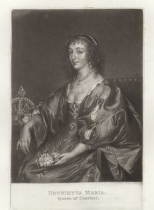 Henrietta Maria door Anthony van Dyck