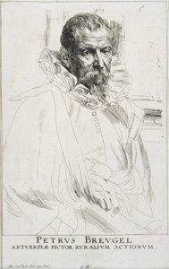 Pieter Brueghel door Anthony van Dyck