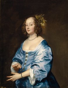 Portret van Mary Ruthven, echtgenote van de kunstenaar