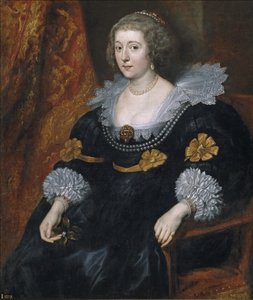 Portret van Amalia van Solms-Braunfels 1602-1675 door Anthony van Dyck