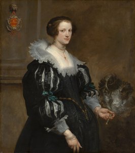 Portret van Anna Wake, 1628 door Anthony van Dyck